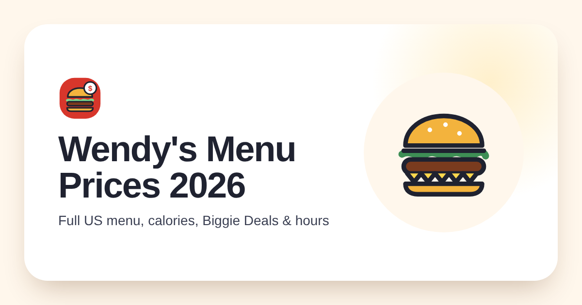Wendy's Classic Chocolate Frosty Price, Calories & Ingredients 2026